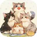 挤在一起的猫猫_logo