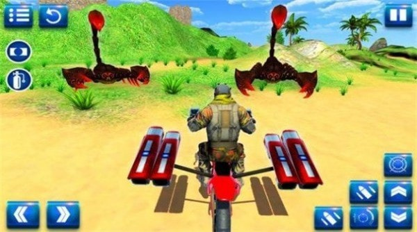 摩托车沙滩搏斗Motorbike Beach Fight1